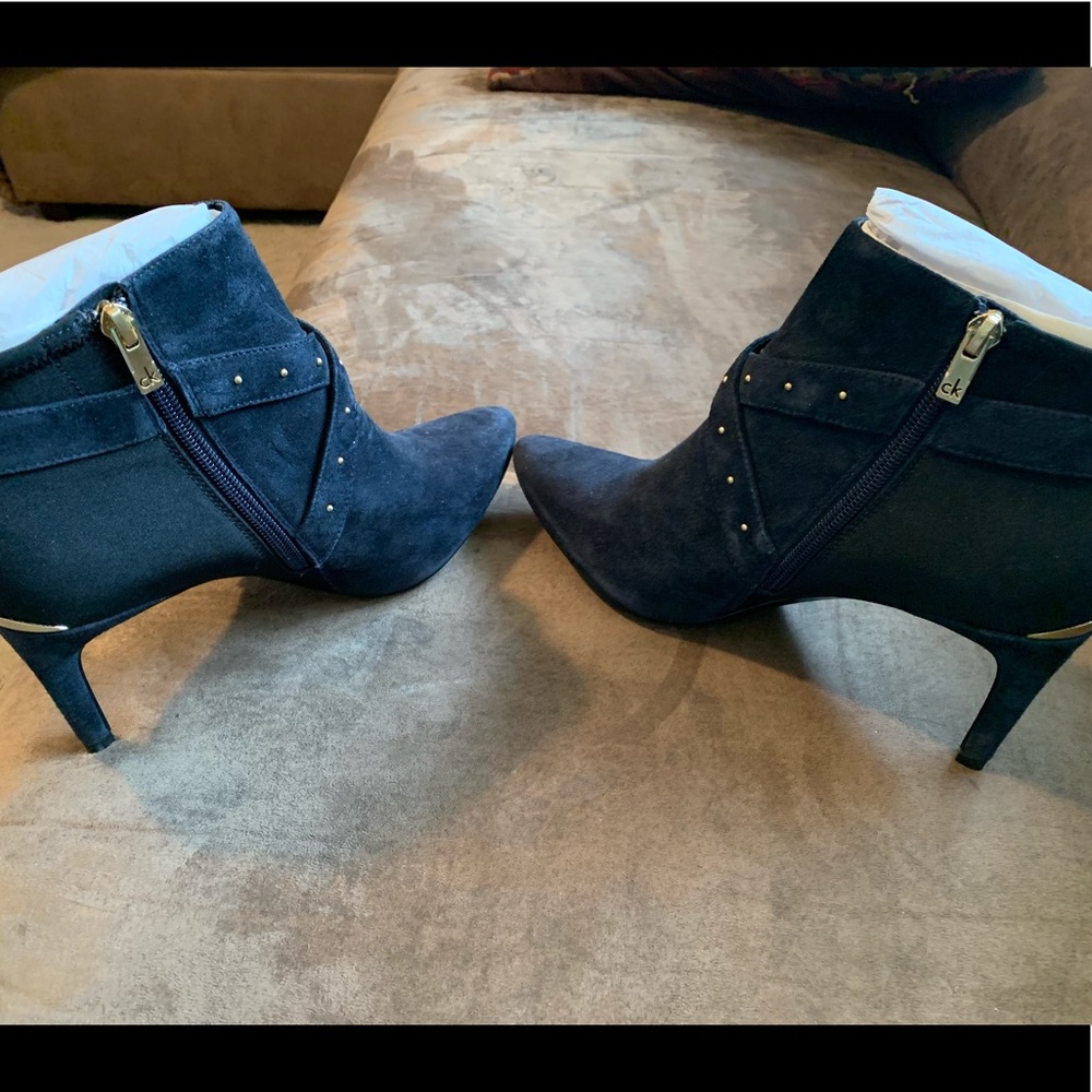 Calvin Klein stiletto heel two toned boot